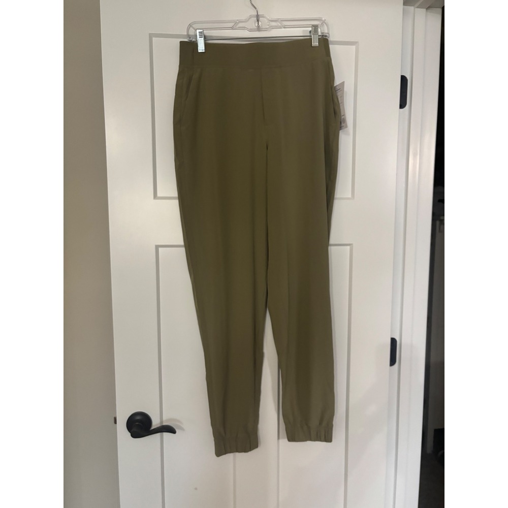 Athleta Brooklyn Jogger Pants Olive‎ Green Featherweight Stretch 8 Tall NWT